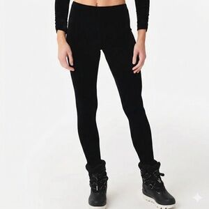 Sno Skins Black Velvet Leggings Women’s M